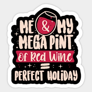 Me & My Holiday Partner T-shirt Design Sticker